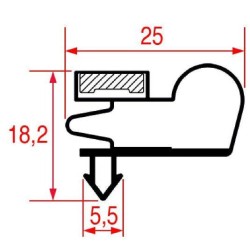 Guarnizione Porta Frigo Ad Incastro 1425X660 Framec 3186653 Di.Gi.T. Service