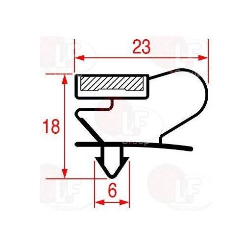 Guarnizione Magnetica Armadio Frigo Refrigerato 5030796 Di.Gi.T. Service