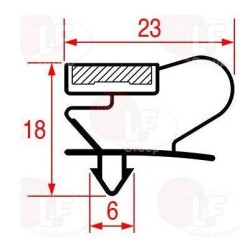 Guarnizione Magnetica Armadio Frigo Refrigerato 5030796 Di.Gi.T. Service