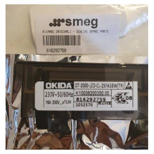 Programmatore Timer Invensys Led Forno Smeg 816291317 Di.Gi.T. Service