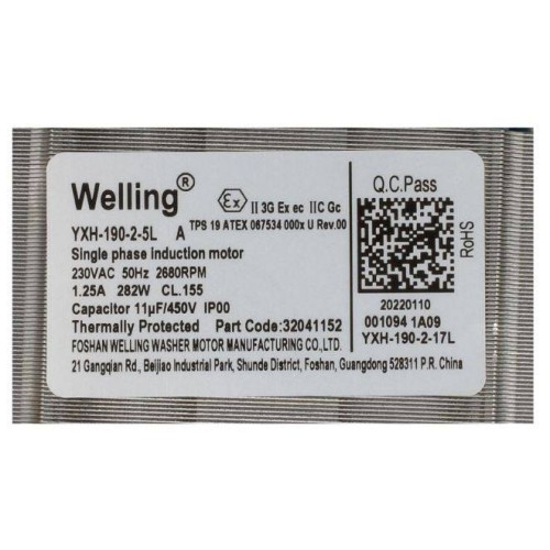 Motore Asciugatrice 7/8/9 KG Vestel 32041152 New Di.Gi.T. Service SRLS