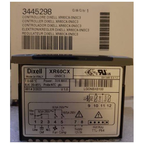 Controllo Elettronico DIXELL XR60CX-0N0C3 Frigo TN e BT 3445298 Di.Gi.T Service