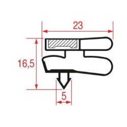 Guarnizione Porta Frigo Ad Incastro 1686x722 mm Frigo Iarp 5137363 Di.Gi.T.service