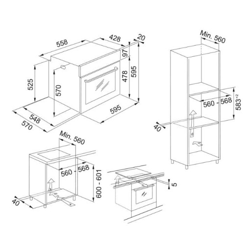 Forno Incasso Ventilato FSL 82 H XS Franke Di.Gi.T. Service