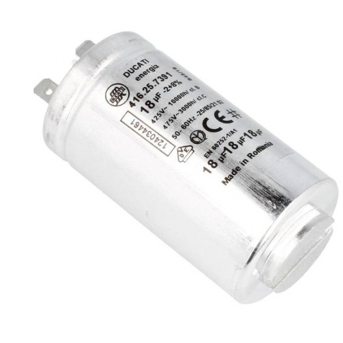 Condensatore,18uf Asciugatrice Electrolux 00230046 New Di.Gi.T. Service SRLS