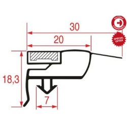 Guarnizione Ad Incastro 512X314MM Porta Frigo Electrolux Professional 5092625 New Di.Gi.T. Service SRLS