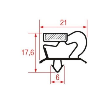 Guarnizione Porta Frigo Ad Incastro Zanussi 3186928 New Di.Gi.T. Service SRLS