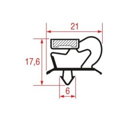 Guarnizione Porta Frigo Ad Incastro Zanussi 3186928 New Di.Gi.T. Service SRLS