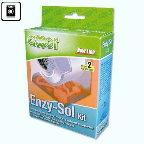 Enzy Sol Kit Per La Pulizia Radicale Della Lavatrice Da Sedimenti Maleodoranti 2 Bustine Da 125 gr.   Di.Gi.T. Service