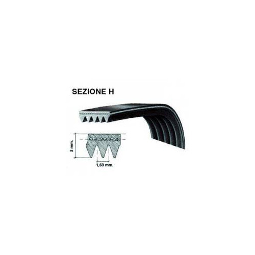 Cinghia 1200 H8 Rigata Lavatrice Candy Hoover 46007433 Di.Gi.T. Service