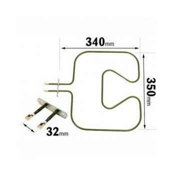 Resistenza Semplice 1000W 230V Forno Rex 3570338040 Di.Gi.T. Service 