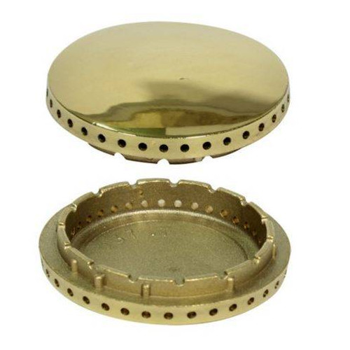 Spartifiamma Grande ø 75mm Ottone Lucido Areilos L0125   Di.Gi.T. Service 
