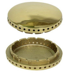 Spartifiamma Grande ø 75mm Ottone Lucido Areilos L0125   Di.Gi.T. Service 