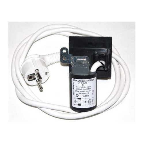 Cavo Alimentazione 1,5 Mt. Filtro Lavatrice Indesit C00091633 New Di.Gi.T. Service SRLS