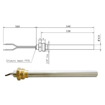 Candeletta Resistenza Accenzione 250W Stufa a Pellet 14701002 New Di.Gi.T. Service SRLS 2