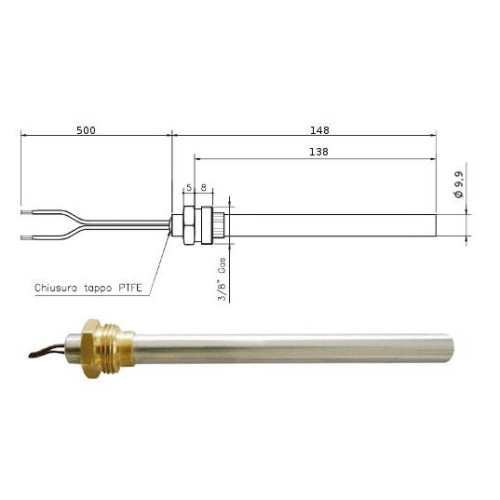 Candeletta resistenza accenzione 300w stufa a pellet 14701003 Di.Gi.T. Service