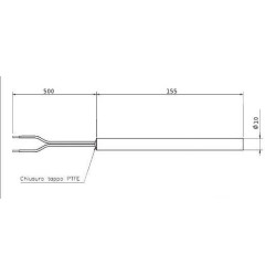 Candeletta resistenza accenzione 300w stufa a pellet 14701016 Di.Gi.T. Service
