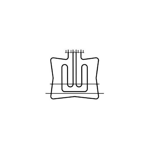 Resistenza doppia superiore 8001800w 230v forno smeg 806890113   Di.Gi.T. Service