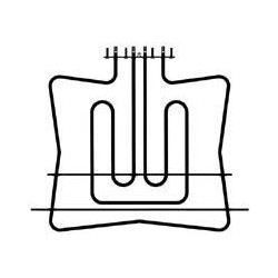 Resistenza doppia superiore 8001800w 230v forno smeg 806890113   Di.Gi.T. Service