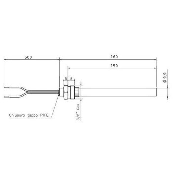 Candeletta resistenza accenzione 280w stufa a pellet 14701007 Di.Gi.T. Service 2