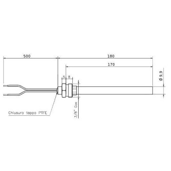 Candeletta resistenza accenzione 300w stufa a pellet 14701008 Di.Gi.T. Service 2