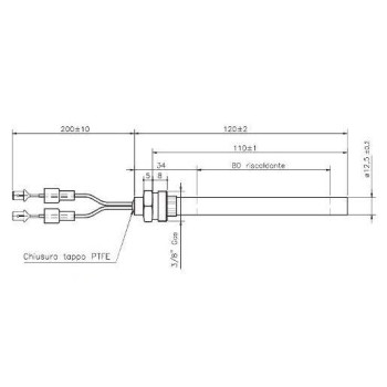 Candeletta resistenza accenzione 235w stufa a pellet 14701032 Di.Gi.T. Service 2