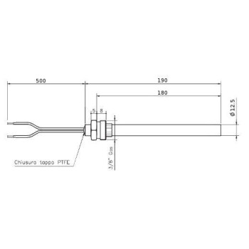 Candeletta resistenza accenzione 350w stufa a pellet 14701011 Di.Gi.T. Service