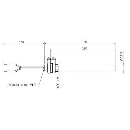 Candeletta resistenza accenzione 350w stufa a pellet 14701011 Di.Gi.T. Service