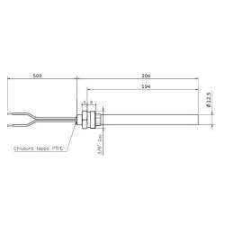 Candeletta resistenza accenzione 420w stufa a pellet 14701004 Di.Gi.T. Service