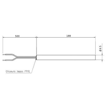 Candeletta resistenza accenzione 250w stufa a pellet 14701013 Di.Gi.T. Service 2