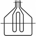 Resistenza forno 12001100w 230v cielo grill re0294 Di.Gi.T. Service 