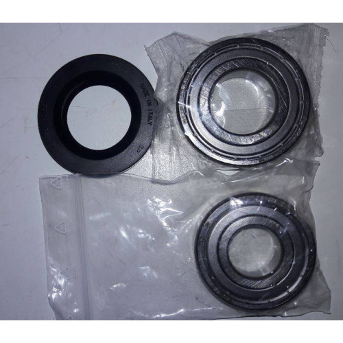 Kit 2Cuscinetti 6204ZZ + 6205RS + Anello Tenuta 30x52x10/12  Di.Gi.T. Service