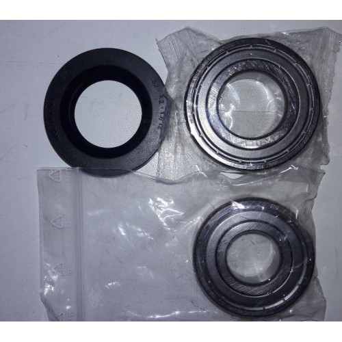 Kit 2Cuscinetti 6204ZZ + 6205RS + Anello Tenuta 30x52x10/12  Di.Gi.T. Service