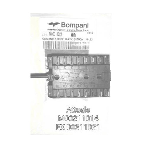 Commutatore Forno 7 Po Bompani M00311014 EX M00311021 New Di.Gi.T. Service SRLS