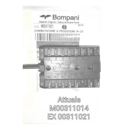 Commutatore Forno 7 Po Bompani M00311014 EX M00311021 New Di.Gi.T. Service SRLS