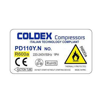 Compressore Coldex R600a - 1/5 Di.Gi.T. Service