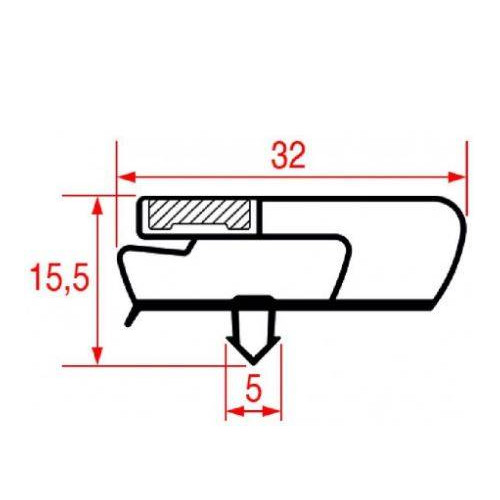 Guarnizione Ad Incastro 580X385MM 3186659 Di.Gi.T. Service
