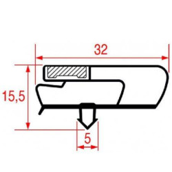 Guarnizione Ad Incastro 580X385MM 3186659 Di.Gi.T. Service