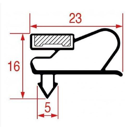 Guarnizione Porta Frigo Ad Incastro 820X565 Frigo Iarp 7112453 Di.Gi.T.service