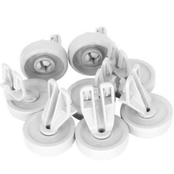 kit 8 Ruote Cesto Superiore Whirlpool 481252888112 Di.Gi.T. Service