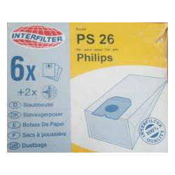 Sacchetti Aspirapolvere 6PZ Philips 000025-K Di.Gi.T. Service
