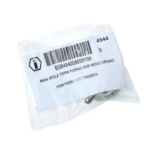 Manopola Termostato Nero Cromata Cucina Ilve G3610008 Di.Gi.T. Service