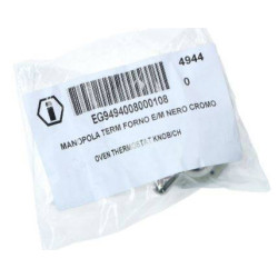 Manopola Termostato Nero Cromata Cucina Ilve G3610008 Di.Gi.T. Service